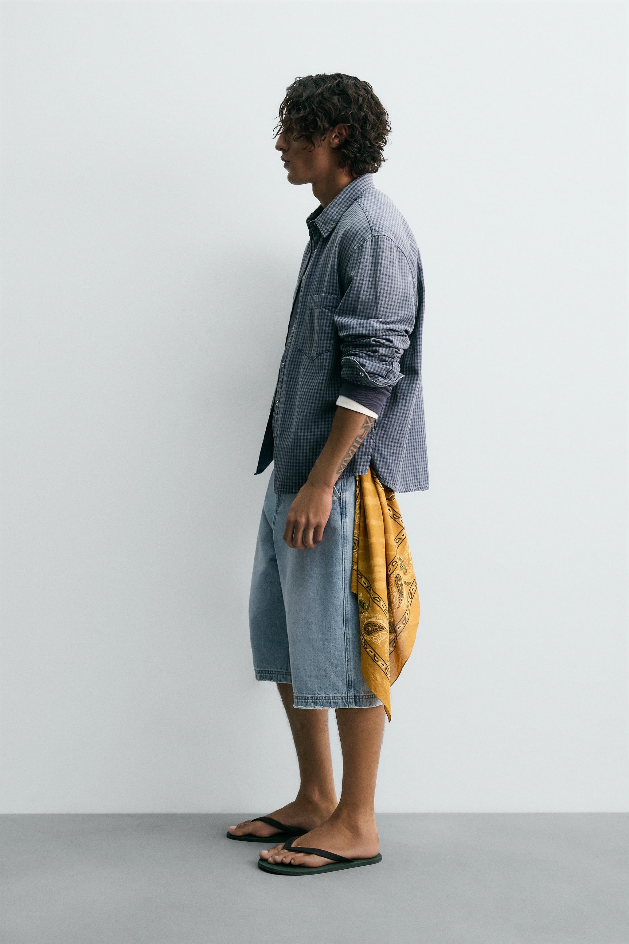 RELAXED FIT PLAID SHIRT